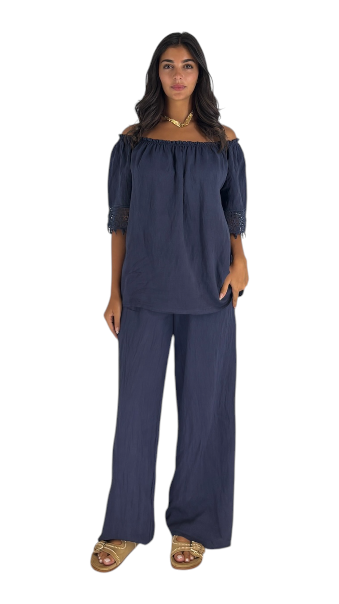 Liz Navy Pants