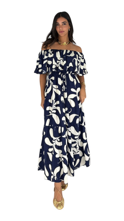 Sabrin Navy Dress