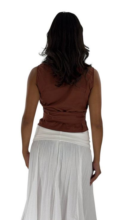 Marie Terracotta Vest