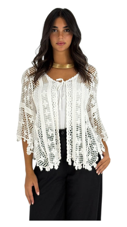 Alana White Cardigan