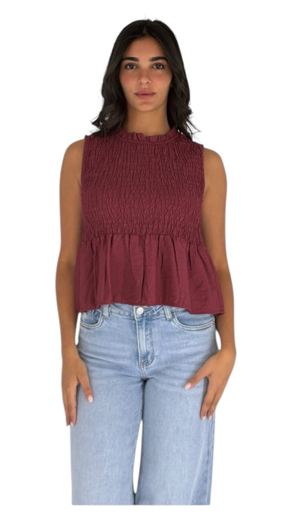 Evera Maroon Top