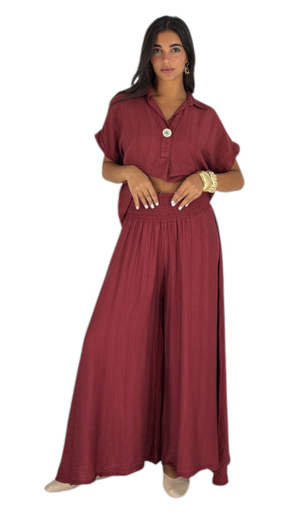 Camilla Maroon Pants