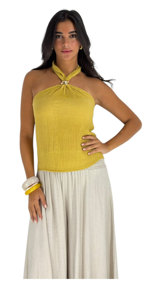 Susie Mustard Top