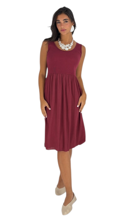 Ayla Maroon Dress