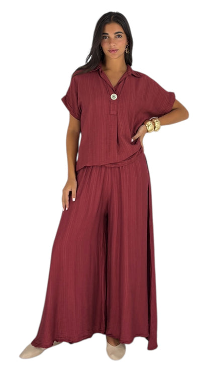 Camilla Maroon Pants