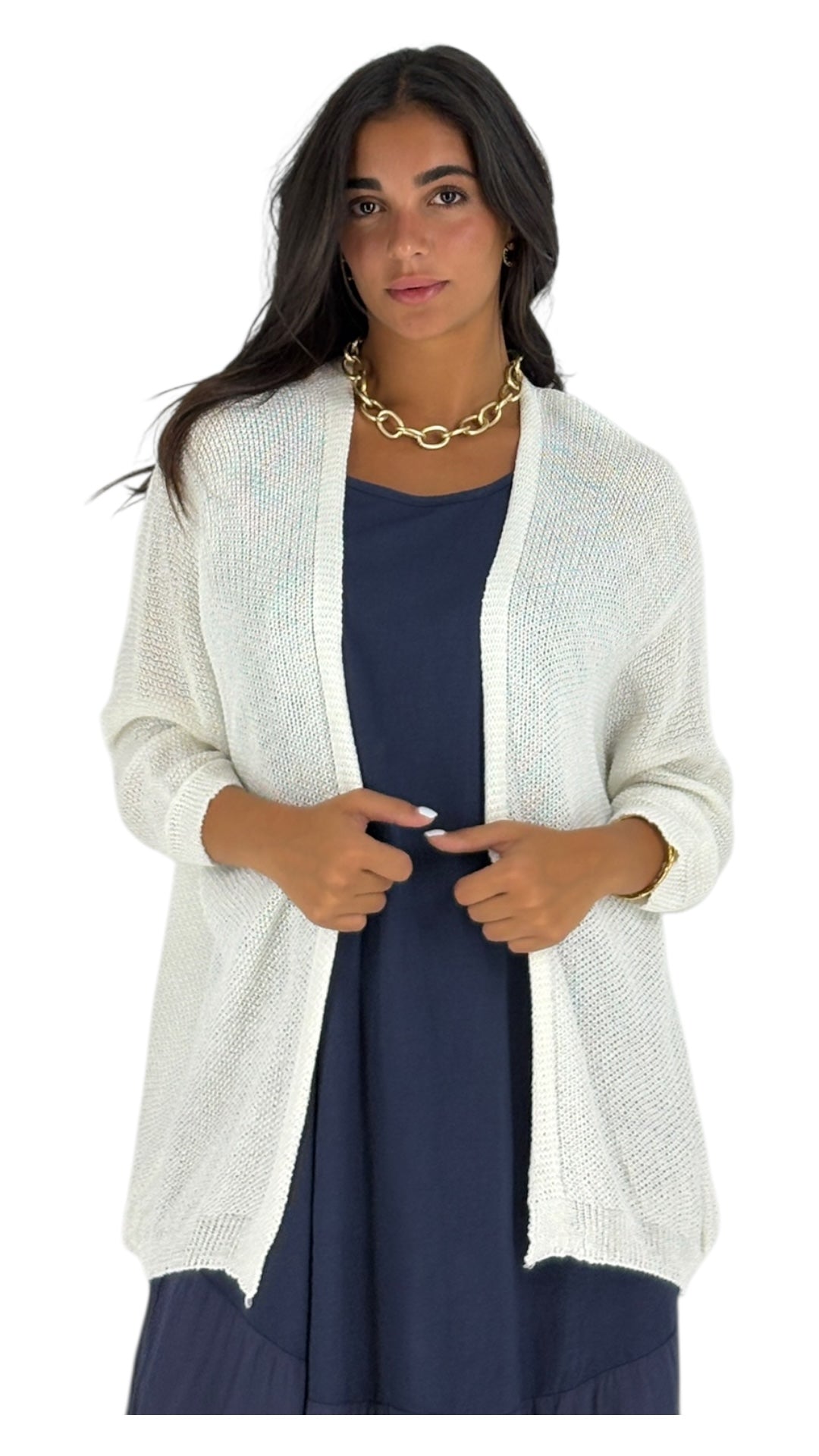Dalla White Cardigan