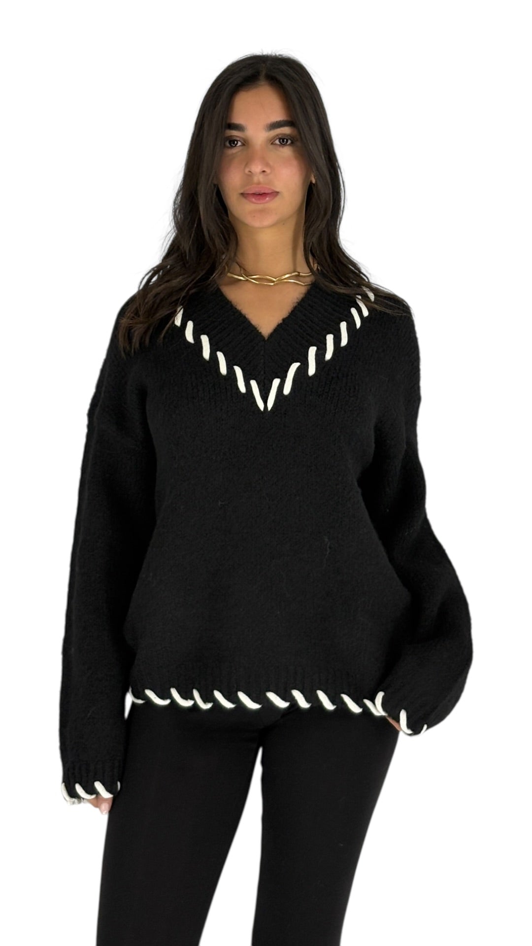 Tanvi Black Sweater