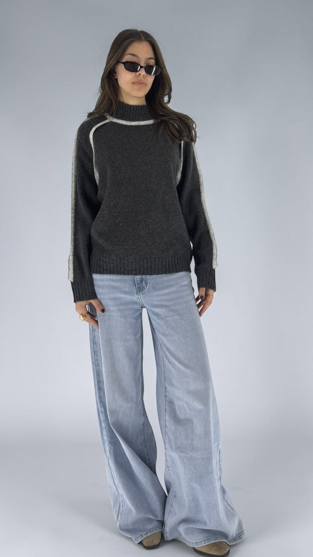 Naira High Neck Sweater
