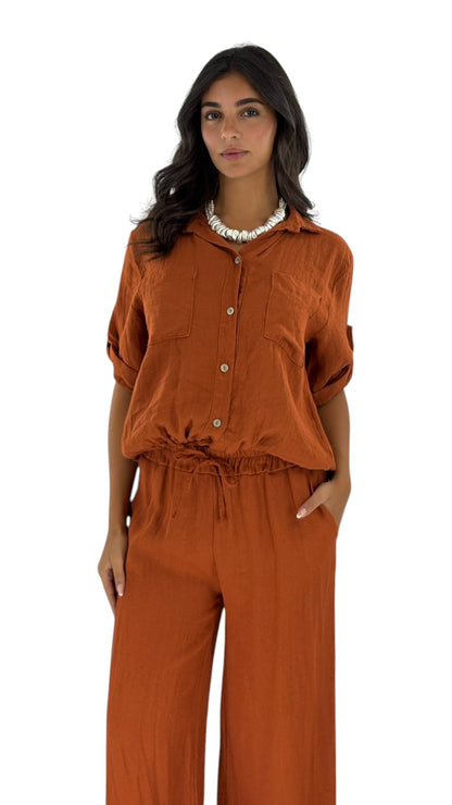 Ola Terracotta Shirt