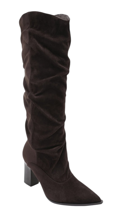 Julan High-Heeled Ruched Boots