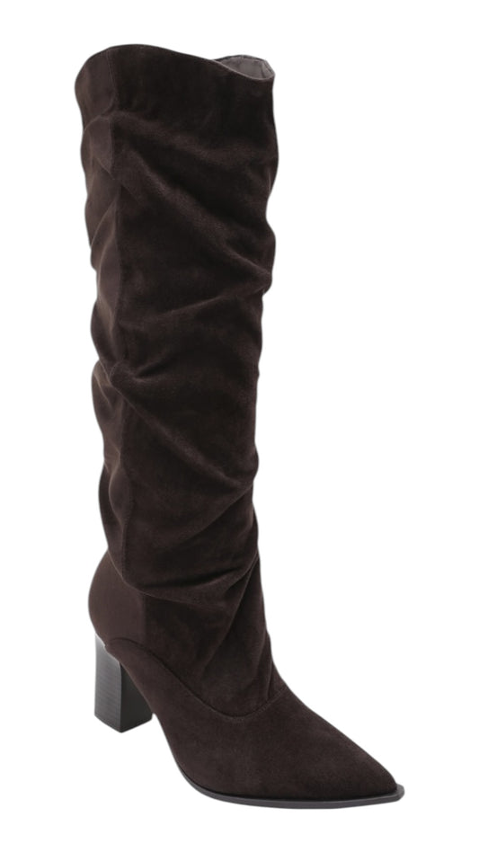 Julan High-Heeled Ruched Boots