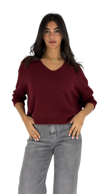 Taisa Maroon Sweater