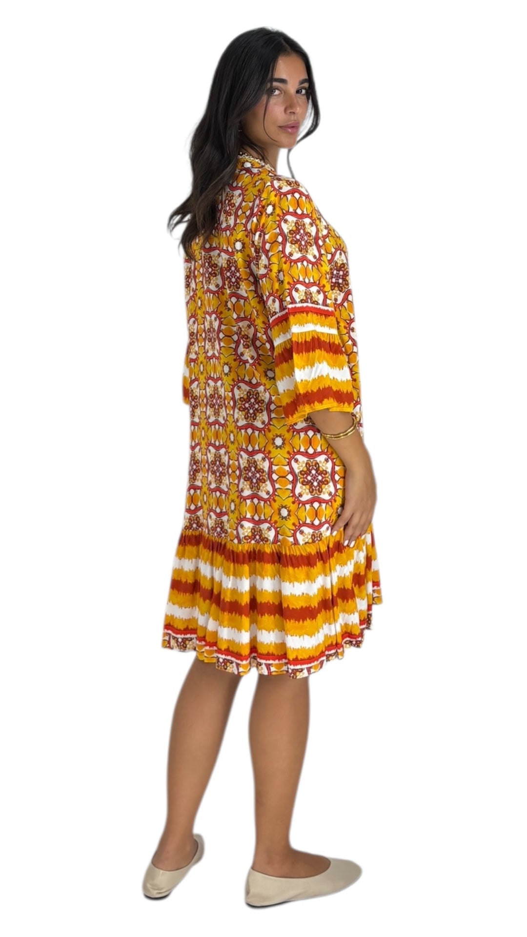 Cady Orange Dress