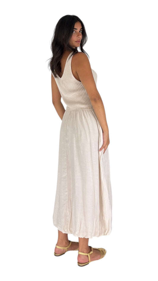 Hiba Beige Dress