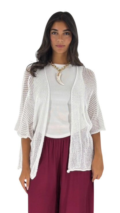 Star White Cardigan