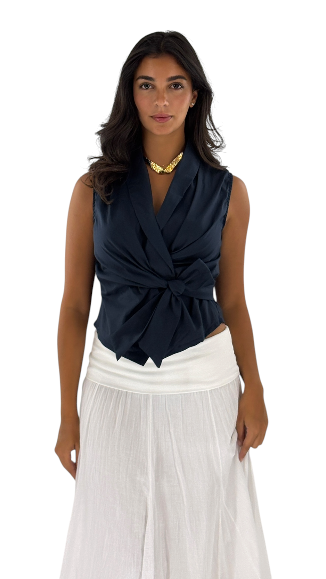 Marie Navy Vest