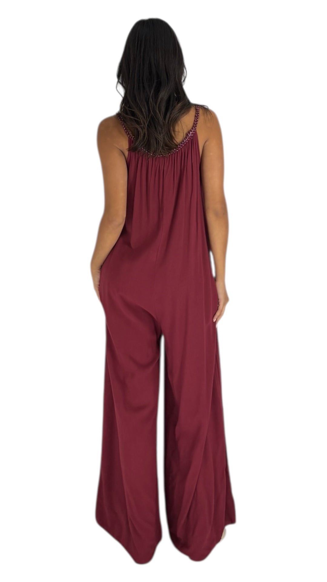 Ozzy Maroon Jumpsuit