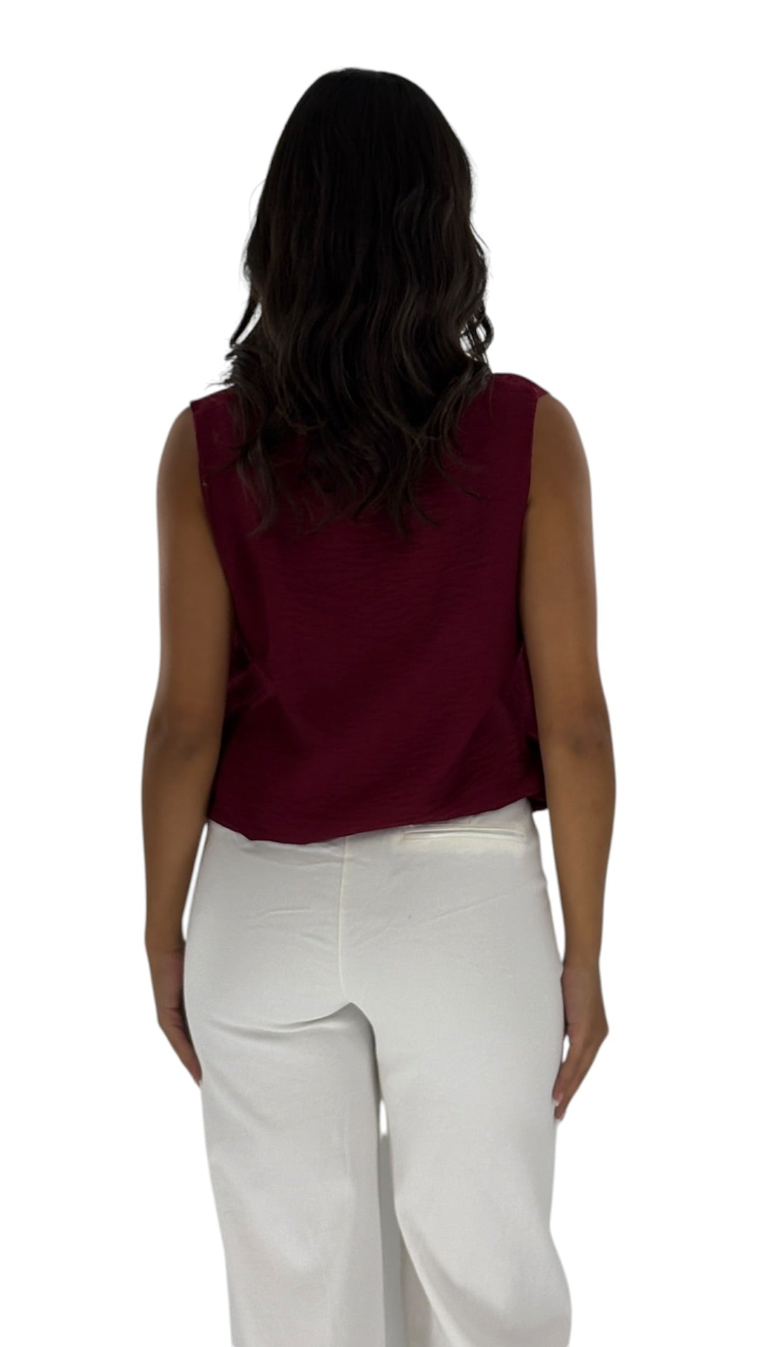 Merna Maroon Top