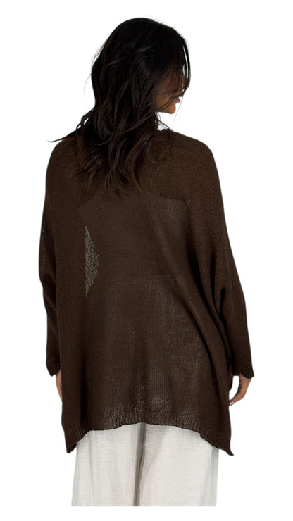 Dalla Brown Cardigan
