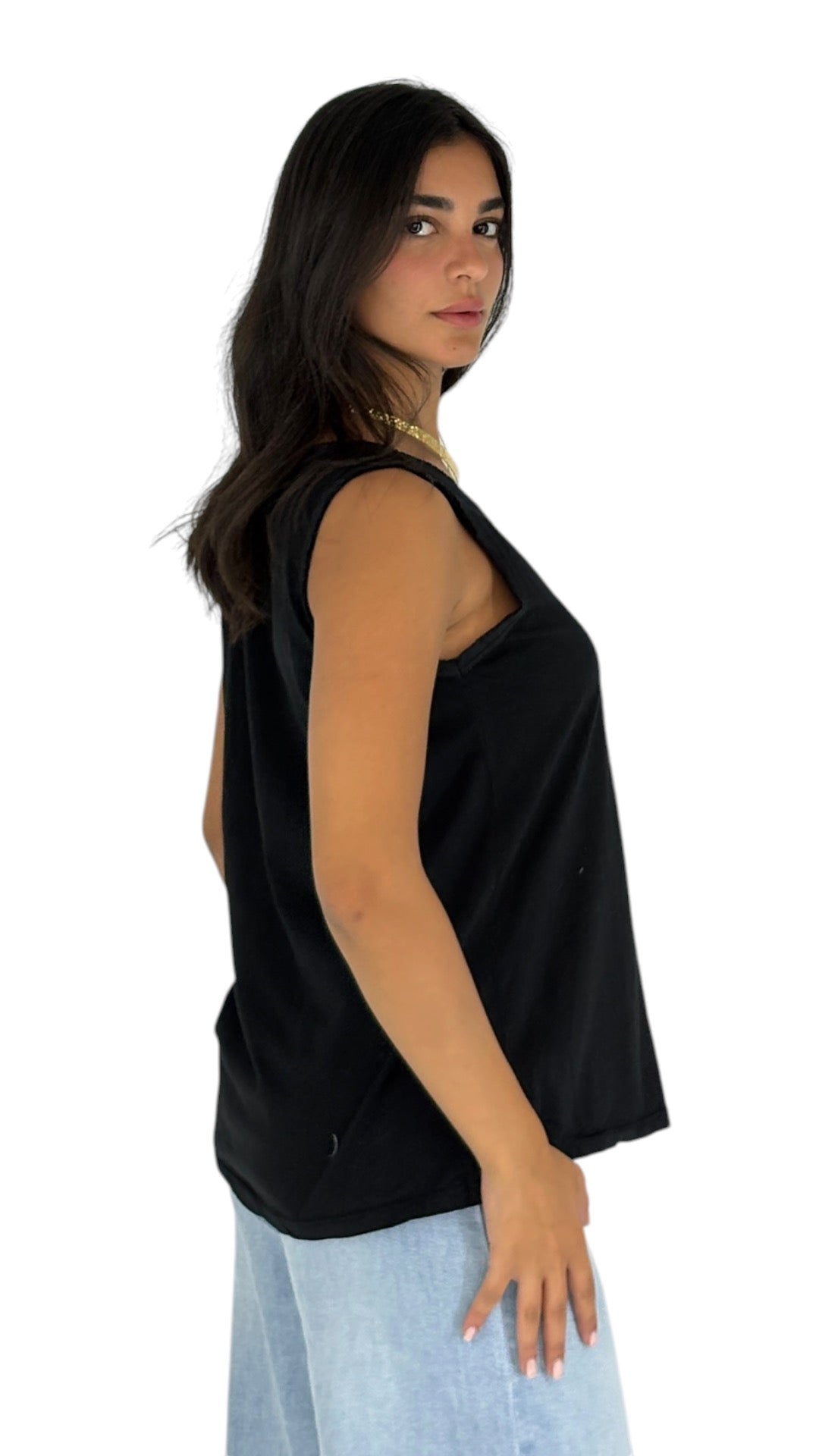 Maribel Black Top