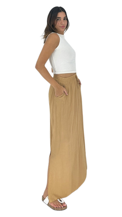 Whisper skirt in camel