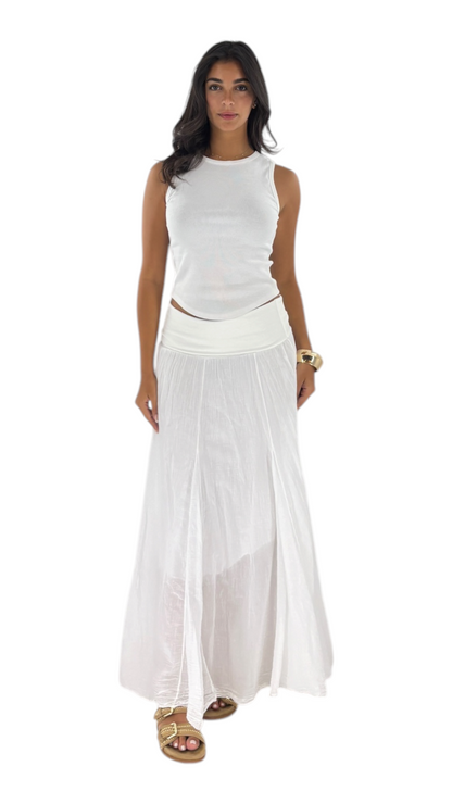 Rima White skirt