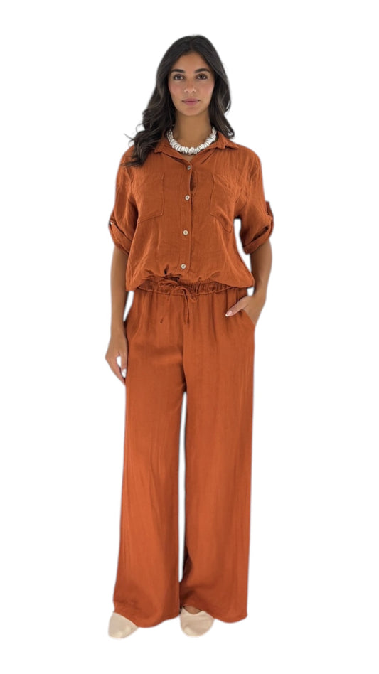 Ola Terracotta Pants