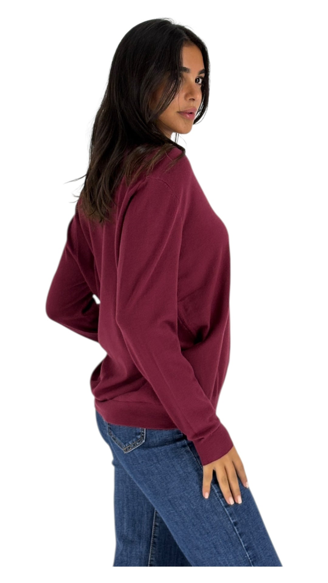 Troy Maroon Cardigan