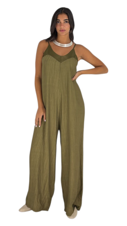 Zoya Olive Jumpsuits