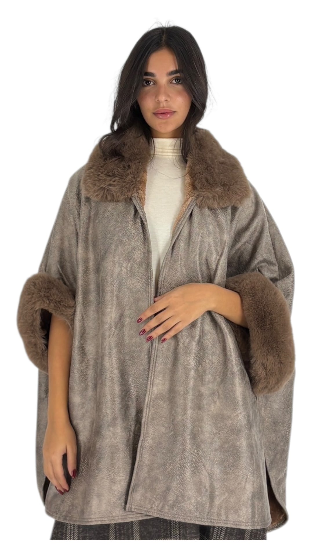 Nardi Taupe Poncho