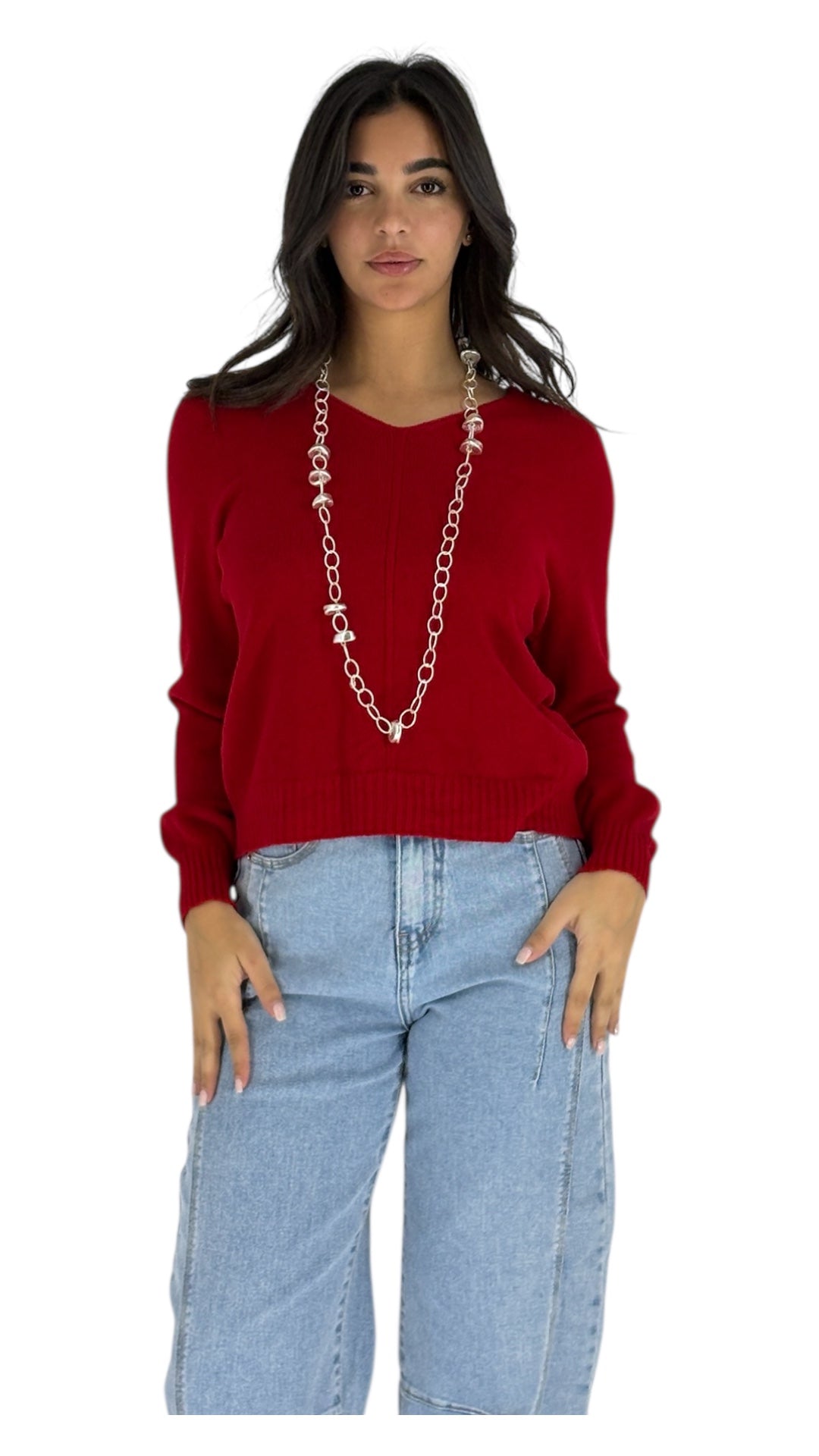 Leah Red Sweater