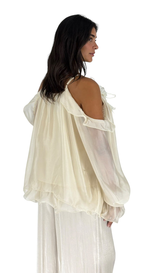 Muna Cream Top