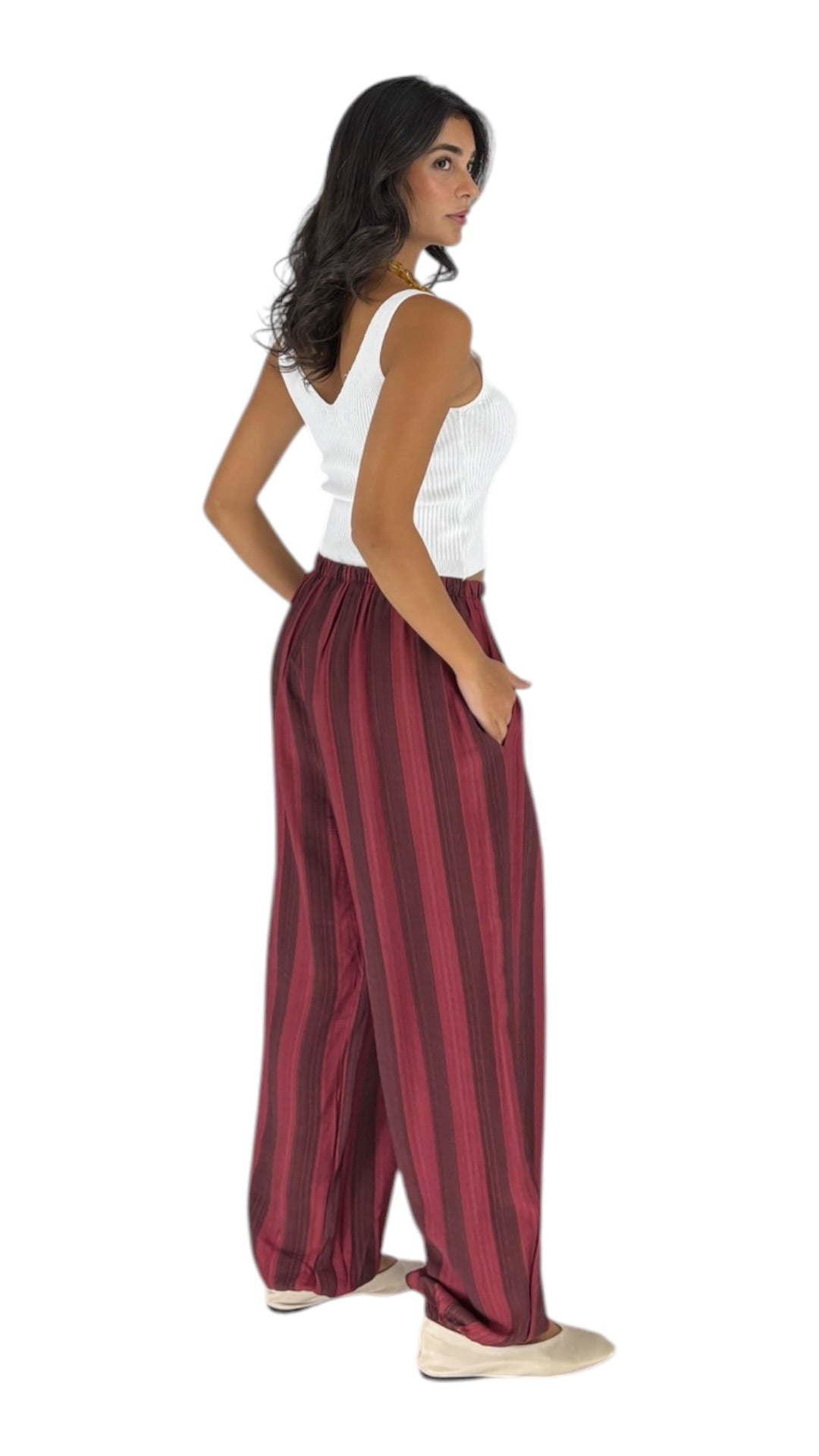 Basma Maroon Pants