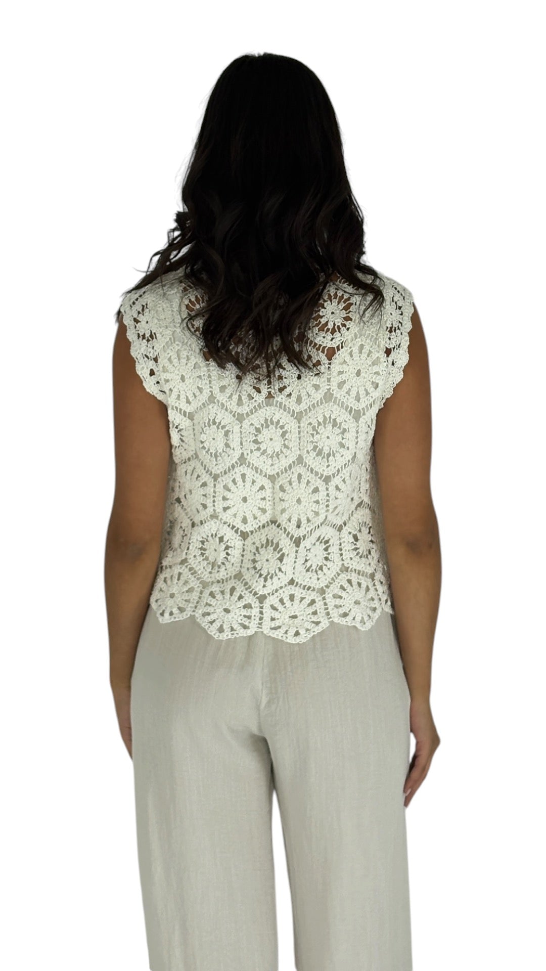 Mes White Vest