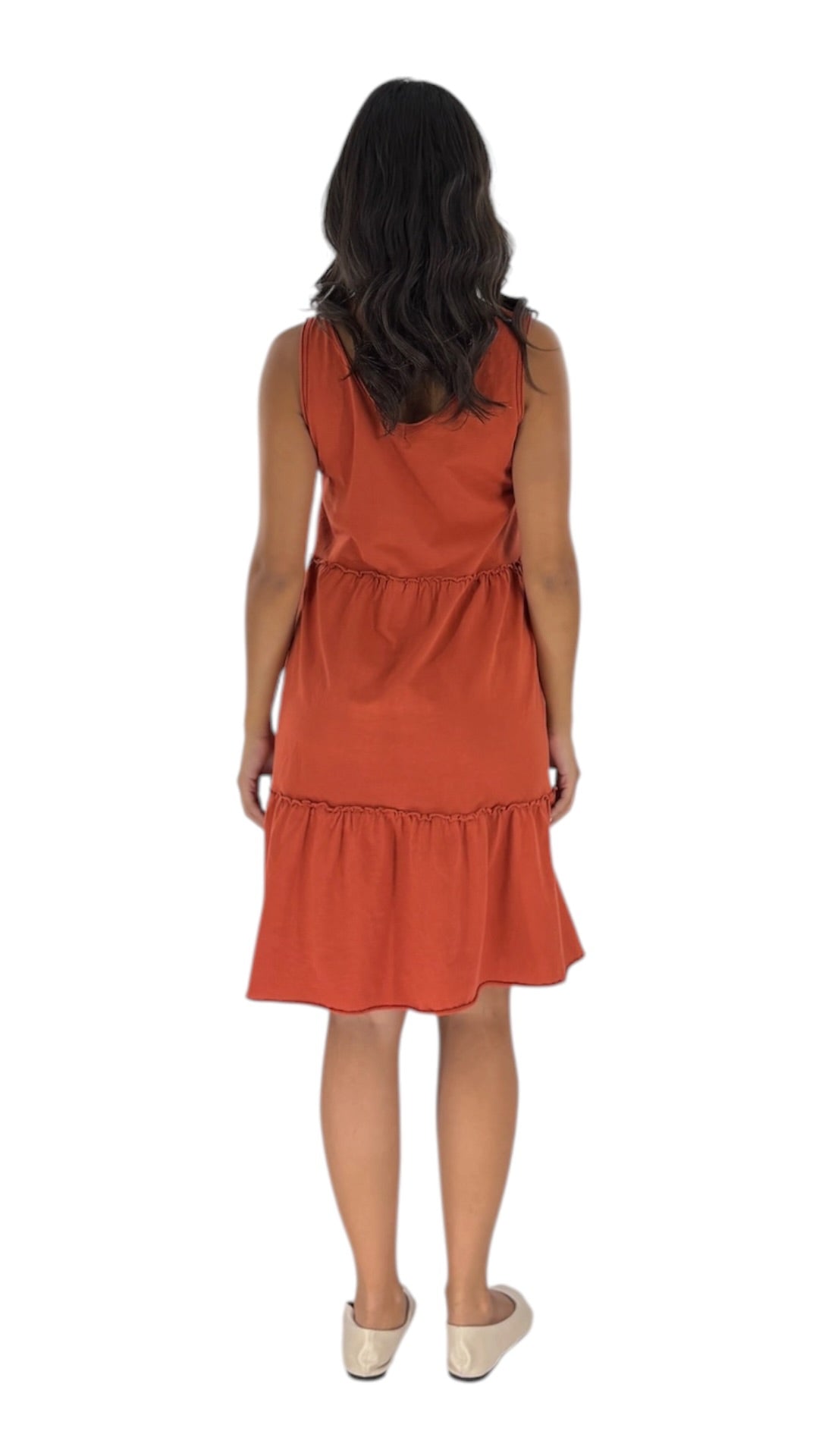 Ghalia Terracotta Dress