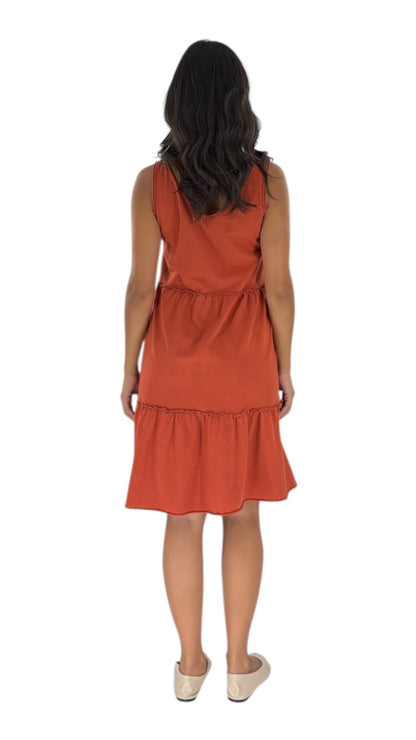Ghalia Terracotta Dress