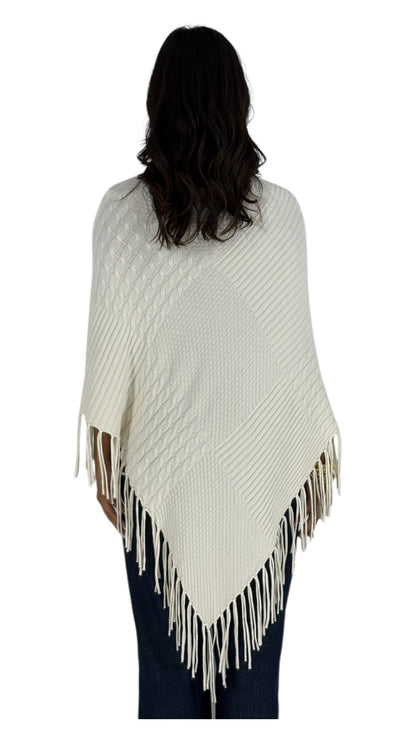 Jaidaa White Poncho