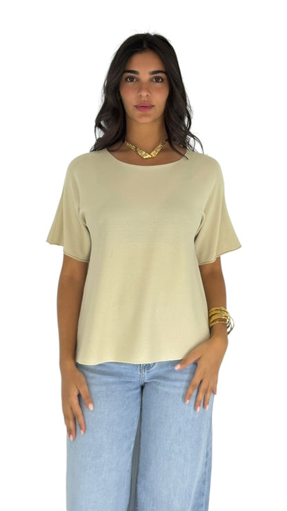 Sima Beige Top