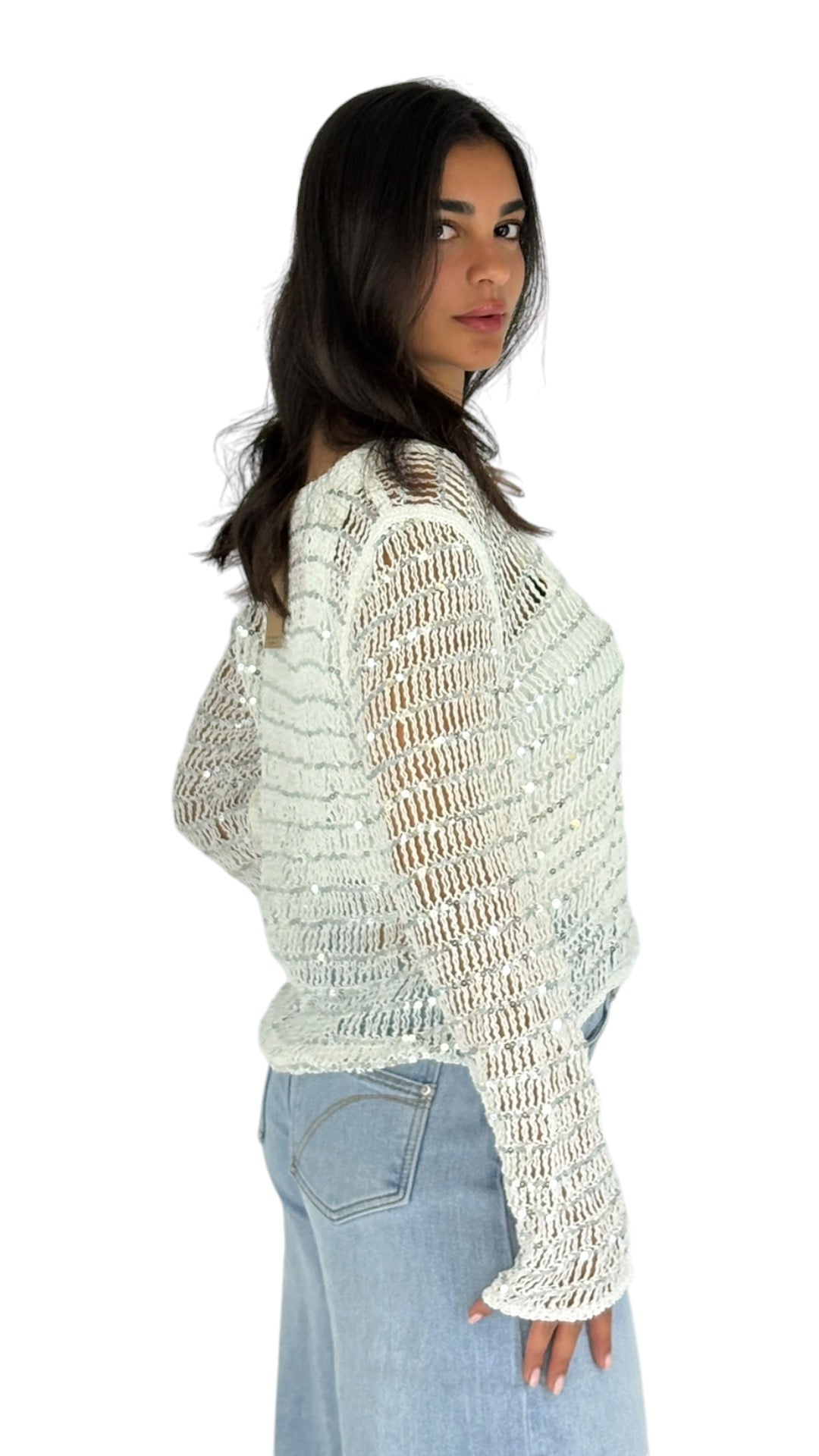 Larin White Cardigan