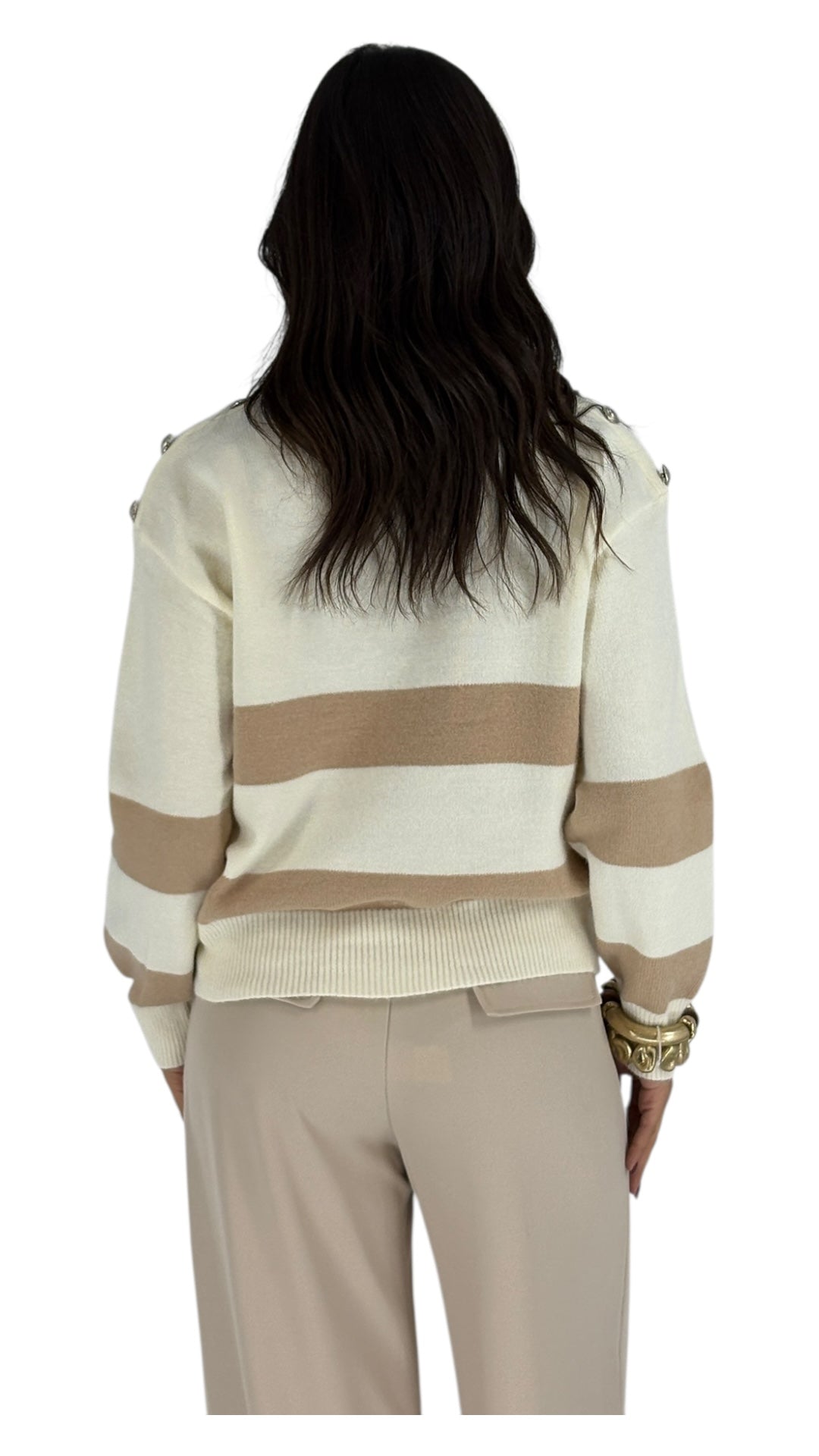 Floria White Sweater