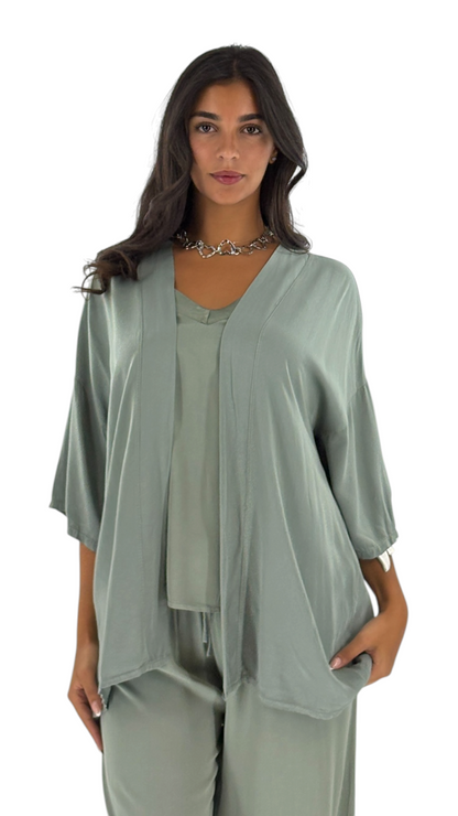 Darla Kaki Cardigan