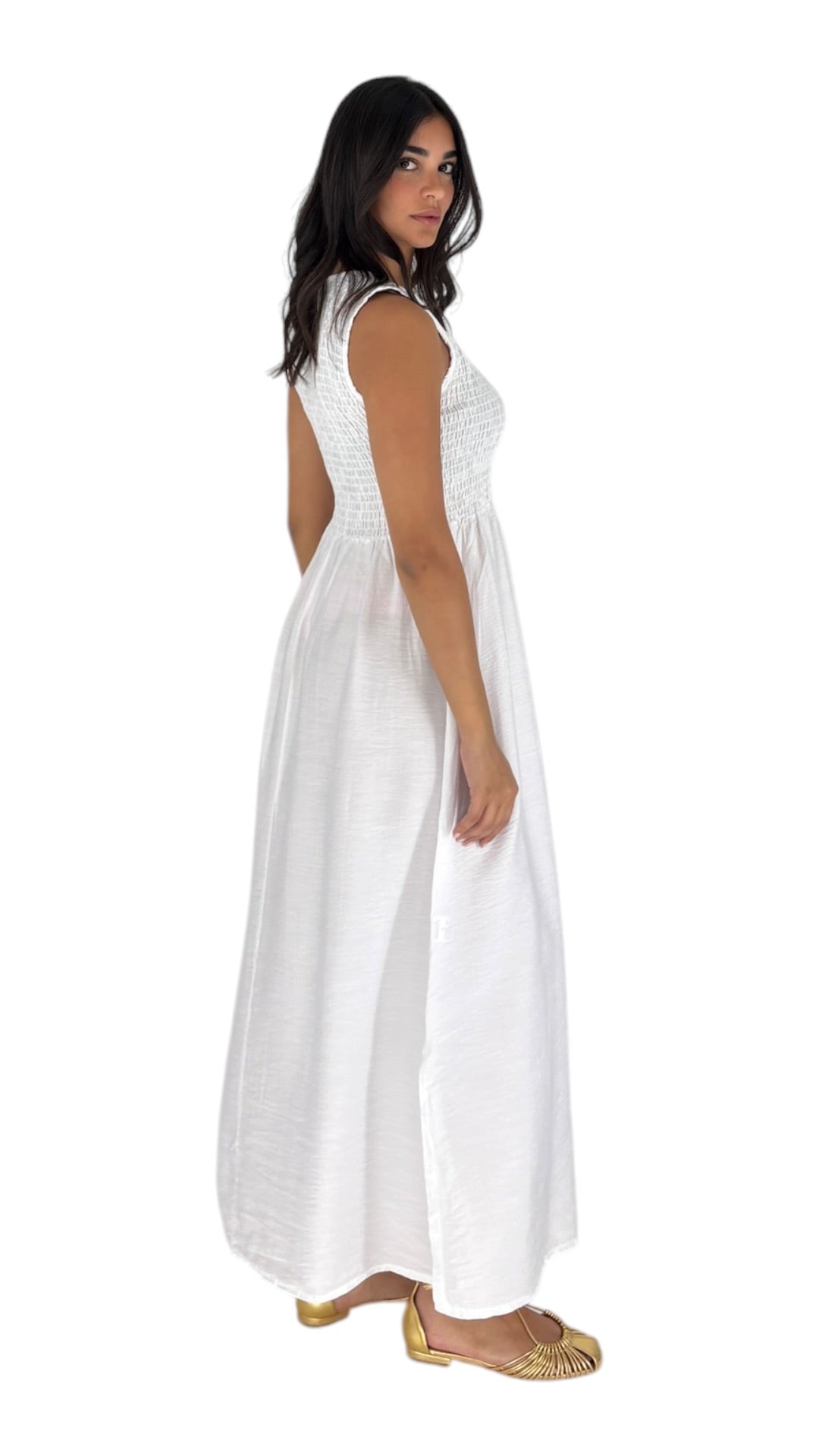Leland White Dress