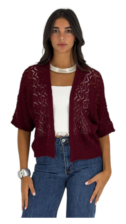 Mais Burgundy Cardigan