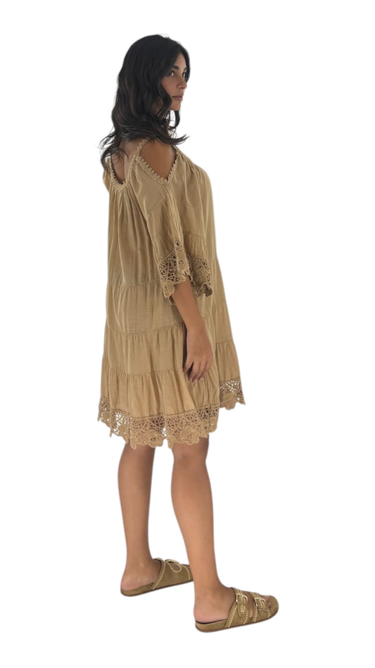 Bana Camel Dress