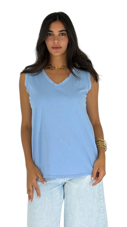 Maribel Blue Top