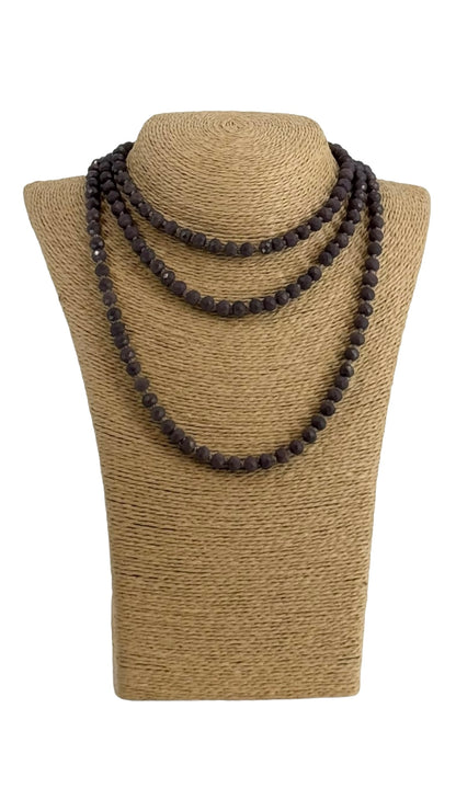 Daiki dark purple necklace