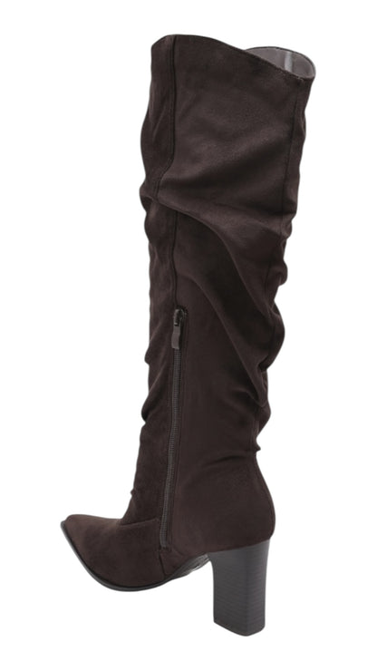 Julan High-Heeled Ruched Boots