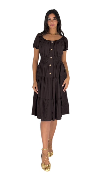 Ezia Brown Dress