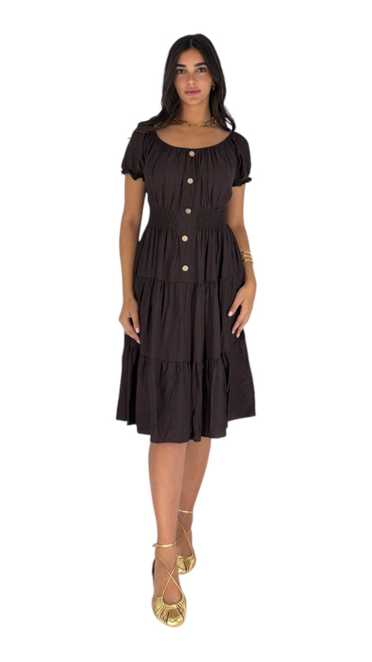 Ezia Brown Dress