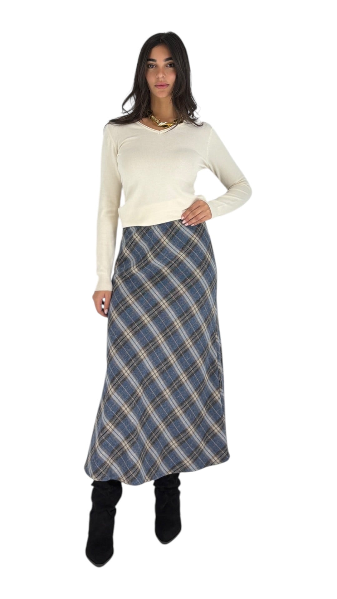 Ishan Blue Skirt